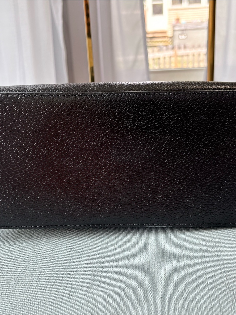kate spade Black and Dove Gray Leather Dome Satchel with Removable Strap - Picture 5 of 15